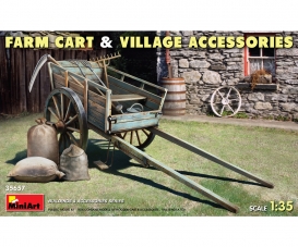 1:35 Farm Cart w/ Village Accessories