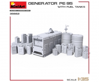 1: 35 Stromgenerator PE-95 mit Kanistern