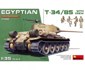 1:35 Egyptian T-34/85 w/crew (4)