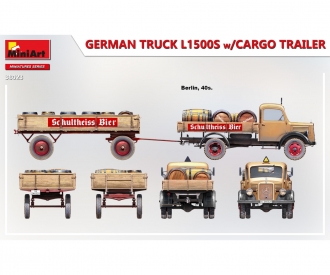 1:35 Camion allemand L1500S avec remorque