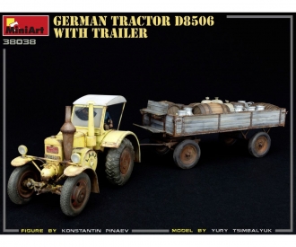 1:35 Tracteur allemand D8506 avec remorque (1)