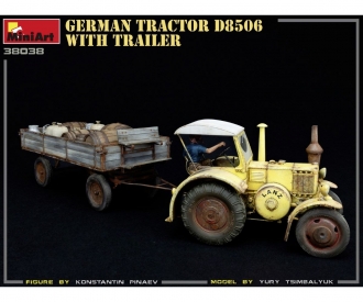 1:35 Tracteur allemand D8506 avec remorque (1)