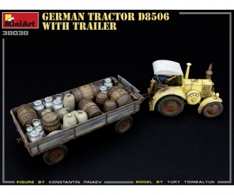 1:35 Tracteur allemand D8506 avec remorque (1)