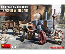 1:35 Euro.  Agricult. Tractor w/Cart (2)