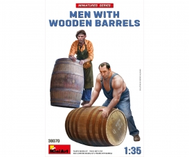 1:35 Fig.-Set Men w. wooden Barrels (2)