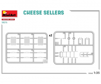 1:35 Fig.-Set Käseverkäufer m. Stand (2)