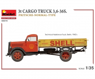 1:35 3t Cargo Truck  3,6-36S Pritschenw.