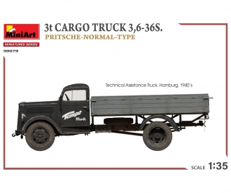 1:35 3t Cargo Truck  3,6-36S Pritschenw.