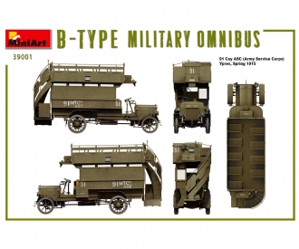 1:35 WWI Miltär Omnibus B-Typ