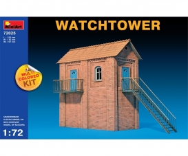 1:72 Wachgebäude/Watchtower eingefärbt