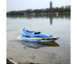 Rc top police boat