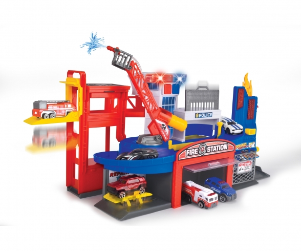 Toy fire station & police deals station playset