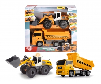 Camion de chantier 'Dickie Toys' - jaune/gris - Kiabi - 14.00€