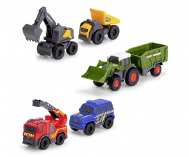 Camion Plateau Friction 57cm Avec 2 Voitures Formule 1 - Jouet Neuf - Marque GFI
