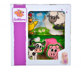 Eichhorn Feel-Puzzle with Fabric, 5 pcs.