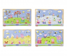 Peppa Pig, puzzle à encastrement, 4 pièces