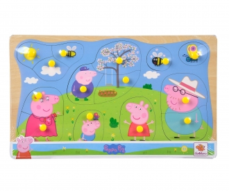 Peppa Pig, puzzle à encastrement, 4 pièces