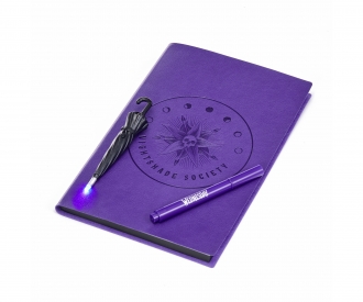 Wednesday Addams Tagebuch (A5, 144 Seiten) - Notizbuch inkl. magischem Stift mit UV-Licht