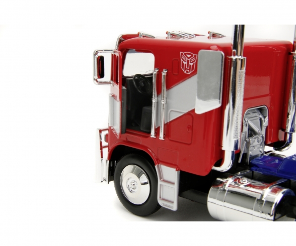 Jada Optimus Prime Truck Con Robot En Chasis De Transformers Movie Hollywood Rides Series Modelo Fundido A Troquel 30446