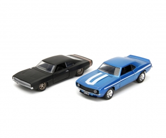Pack de 2 véhicules Fast & Furious - Chevrolet et Dodge 1:32 Jada