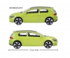 Premium Cars VW Golf GTI, green