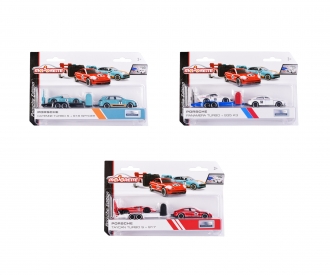 Porsche Race Trailer Set, 3-sort.