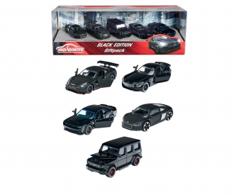 Coffret 5 véhicules Black Edition - Majorette - Mini véhicules et