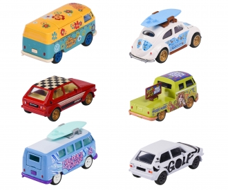 Trouvez VW The Originals Deluxe Cars 6 sort. en ligne Majorette