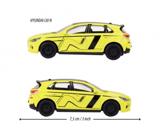Racing Hyundai i30N, gelb