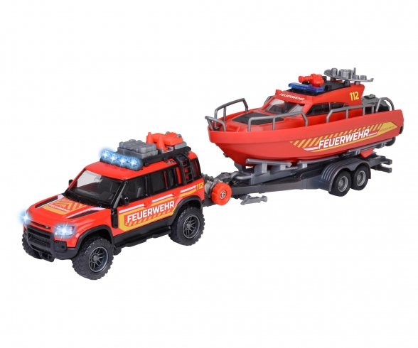 Buy Land Rover Fire Rescue Boat online Majorette