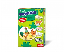 6 first Puzzles – Farm Animals