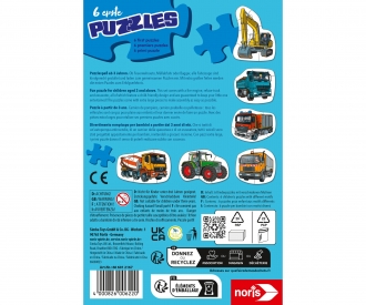 6 first Puzzles - Vehicles