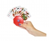 Playing card holder of plastic
