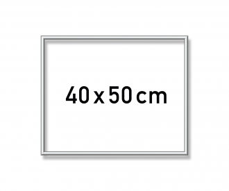 Alurahmen 40 x 50 cm – Silber matt