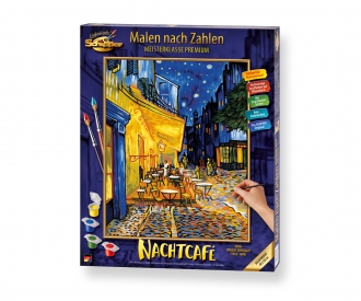 The Café Terrace at Night - painting by numbers