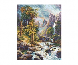 In the High Mountains - painting by numbers