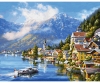 Le lac Hallstatt - peinture par numéros