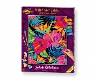 Exotic flower dreams - painting by numbers