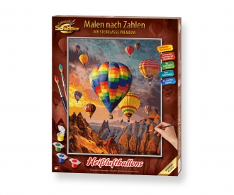 Hot air balloons - painting by numbers