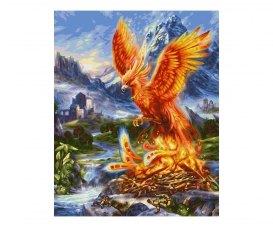 Phoenix from the ashes - painting by numbers