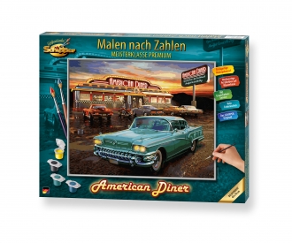 American Diner - painting by numbers