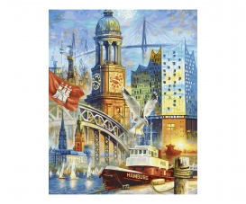Kit Pintura Por Números Schipper - Puente Del Diablo Lago Rakotz, 40x50 Cm, Incluye Pinturas Acrílicas Y Pinceles