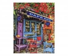 Colourful Café Painting by Numbers