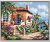 Holiday cottage by the sea - painting by numbers