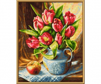 Bouquet de tulipes - peinture par numéros