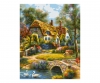 Vieux Cottage anglais - peinture par numéros