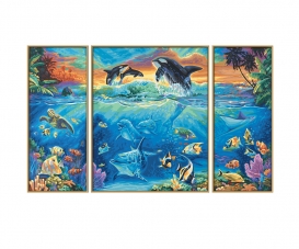 At the Coral Reef - painting by numbers