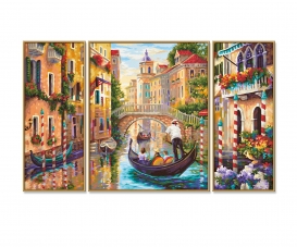  Schipper 609260812 MNZ (Tripty) Paint by Number Amsterdam  Tritych 50 x 80 cm : Arts, Crafts & Sewing