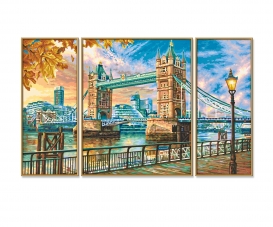London Tower Bridge - painting by numbers