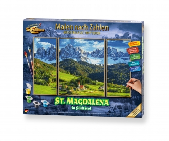 Sainte Madeleine au Tyrol du Sud - peinture par numéros